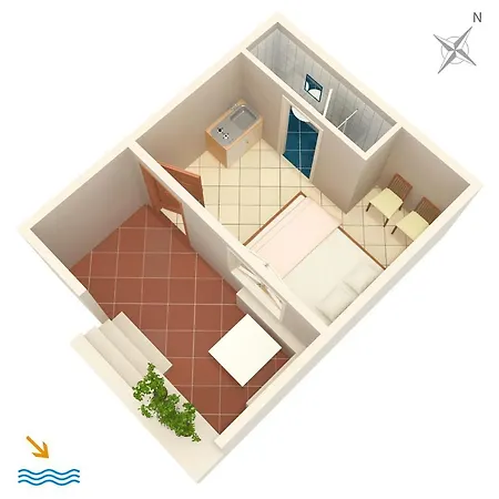 דירה With Parking Space Lumbarda, Korcula - 156 *