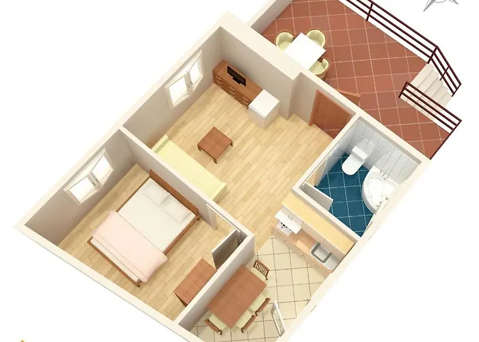 דירה With Parking Space Lumbarda, Korcula - 156 לומבארדה